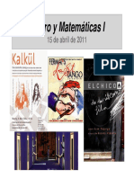 Teatro y Matematicas - 15abrily3mayo2011