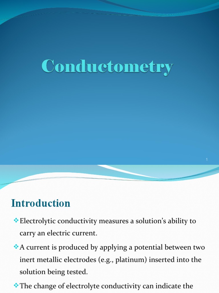 12 Conductometry, Coulometry & Polarography PDF Titration Chemistry