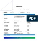 SNC - COA - Toltrazuril 98 - 102%