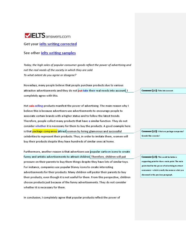 Essay Correct Advertising PDF Advertising Communication