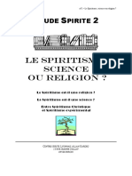 Etude 2 Le Spiritisme Science Ou Religion