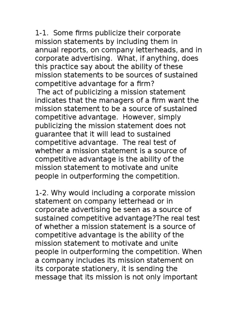 Stratman Q&a PDF Competitive Advantage Strategic Management