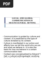 LOCAL AND GLOBAL COMMUNICATION IN MULTICULTURAL SETTING Autosaved .PPTM