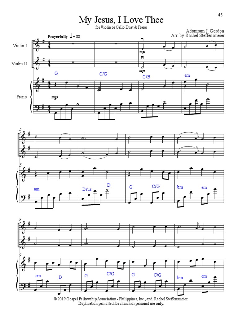 My Jesus I Love Thee With Chords | PDF | Phonétique | Alphabet latin