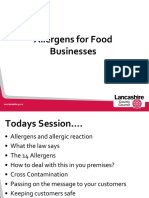 Allergen Training For Food Businesses