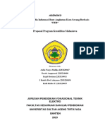 Proposal PKM IPTEK ASENGKO Sebagai Media Informasi Angkutan Kota Serang