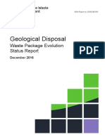 NDA Report No DSSC-451-01 - Geological Disposal - Waste Package Evolution Status Report
