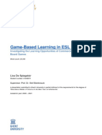 Game Based Learning in ESL