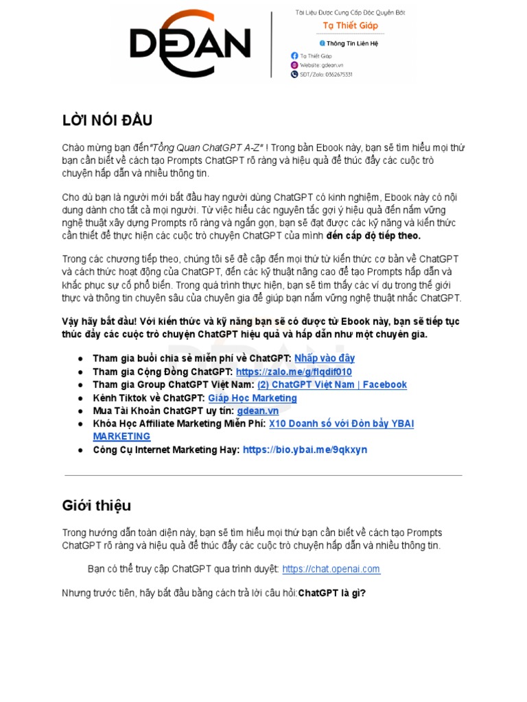 10 C CH D NG CHATGPT intelligence overview