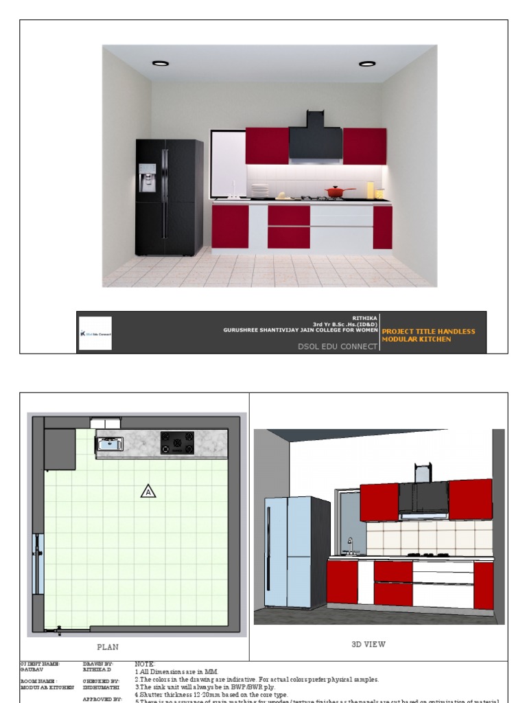 Layout Document - Modular Kitchen | Download Free PDF | Countertop | Sink