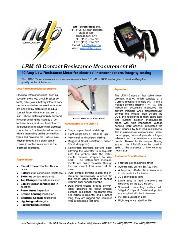 41 LRM10V4 | PDF | Electrical Resistance And Conductance | Electrical ...