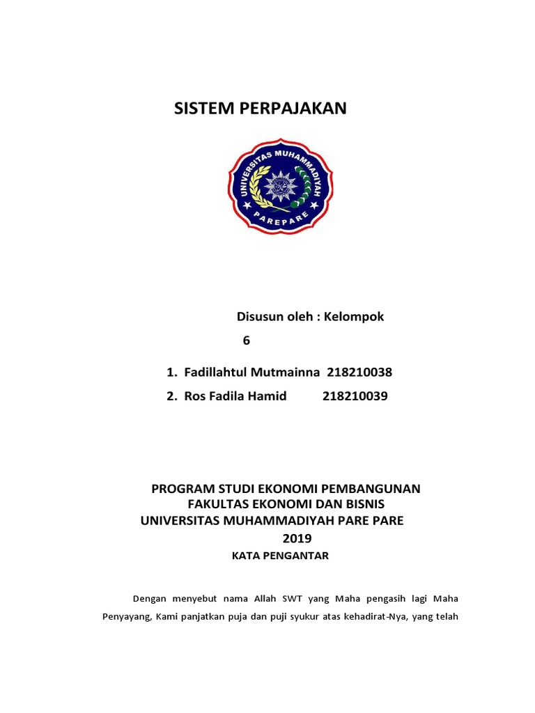 Sistem Perpajakan di Indonesia 2019 | PDF