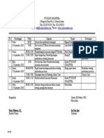 Jadwal Kegiatan PT Sejati Sejahtera