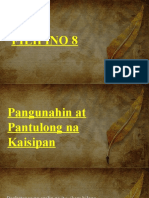 Pangunahin at Pantulong Na Kaisipan