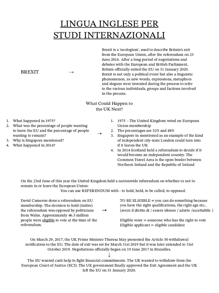 inglese-internazionale-pdf-brexit-presidents-of-the-united-states