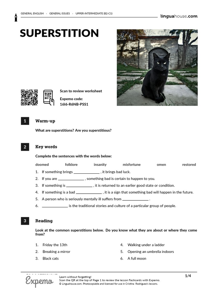 Superstitions Explained | PDF | Luck | Superstitions