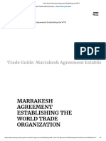 Trade Guide - Marrakesh Agreement Establishing The WTO