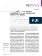 Irtual Reality in Research and Rehabilitation of Gait and Balance in Parkinson Disease