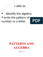 MATH 6 PPT Q3 - Patterns and Algebra 2