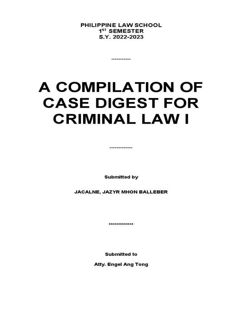 Philippine Law School Crim Law Layout PDF Public Sphere Common Law