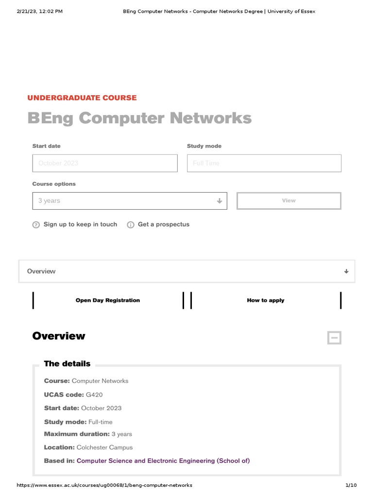 BEng Computer Networks - Computer Networks Degree - University of Essex ...