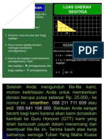 Luas Daerah Segitiga Siku Siku - SD 3 Megawon