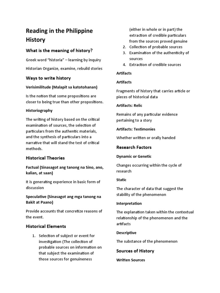 Understanding Philippine History Methods | PDF | Narrative