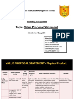 Assgn 4 - Value Proposal Statement
