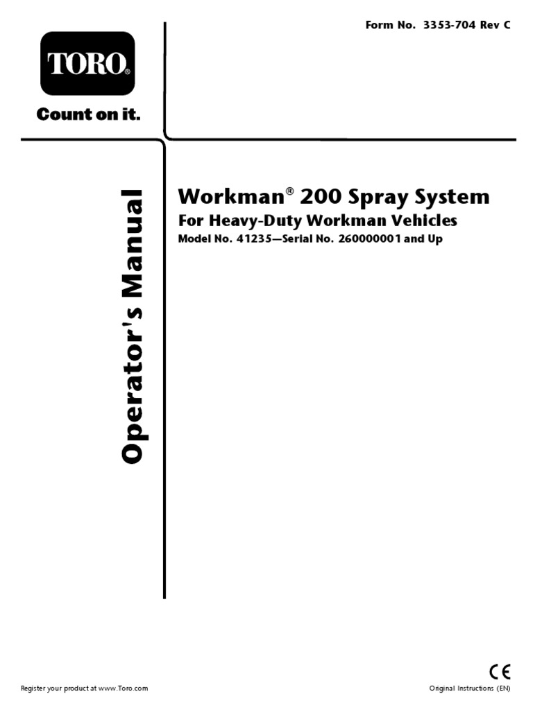 Workman® 200 Spray System: For Heavy-Duty Workman Vehicles | Descargar ...