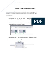 Informe Sobre El Conexionado de 2 PLC