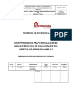 Estudios Previos Ptap y Linea de Impulsion Del Hospital de Sullana