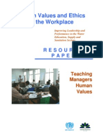 Paper Teaching Managers Human Values Posted to Website