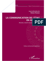 La Communication Gouvernementale Camerounaise À L'épreuve de La Crise Anglophone.