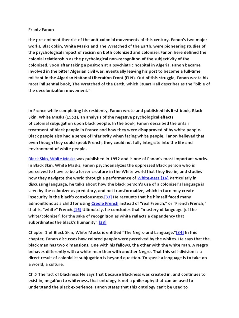 Frantz Fanon Pdf Frantz Fanon