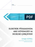 Elektrik Piyasasinda Arz Guvenligi Ve Hukuki