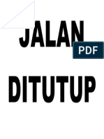 Jalan Ditutup