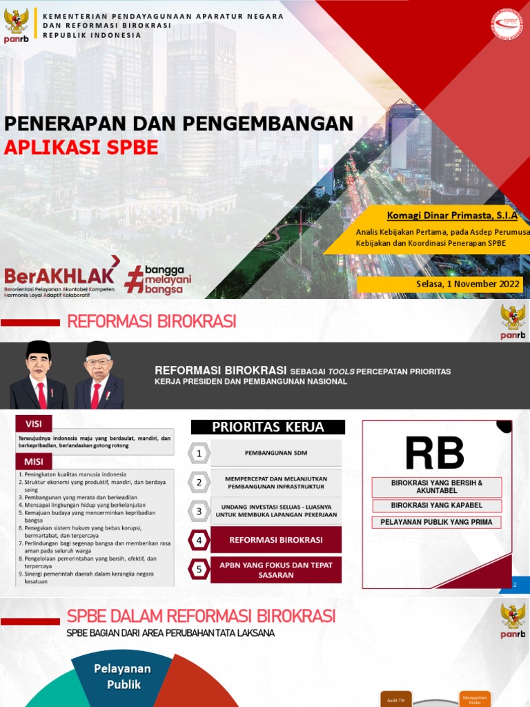 Pengembangan Aplikasi SPBE di Indonesia | PDF