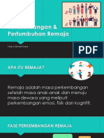 Perkembangan & Pertumbuhan Remaja