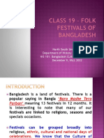 Class 19 - Folk Festival of Bangladesh