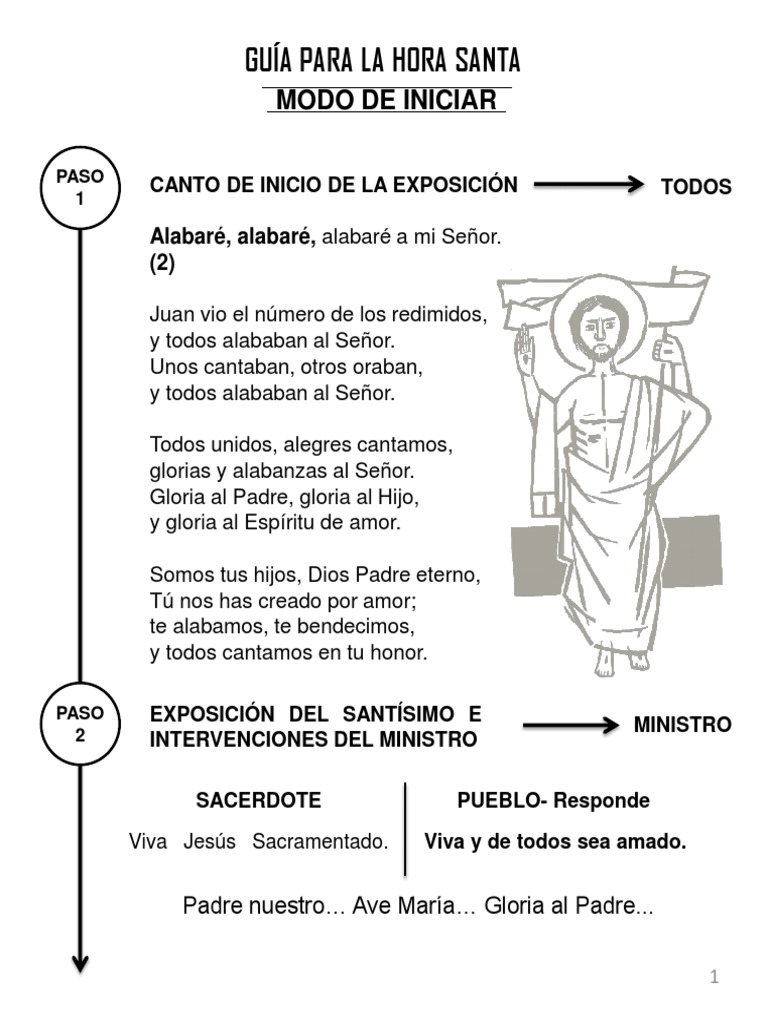 Guía Práctica para la Hora Santa | PDF | eucaristía | Oración