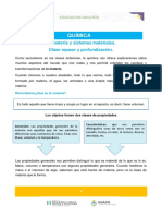 Química - La Materia y Sistemas Materiales