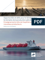 Opportunites Et Defis Pour Le Senegal Dans Le Domaine de La Production Petroliere Et Gaziere