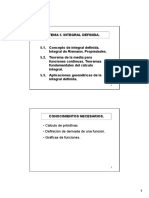 5.1 Concepto de Integral Definida