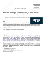 Integrating Information: A Meta-Analysis of The Spatial Contiguity and Temporal Contiguity Effects