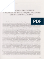 Kompozycja Przestrzeni W Podróży Do Ziemi Świętej Z Neapolu Juliusza Słowackiego