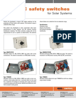 Santon DC safety switches for Solar