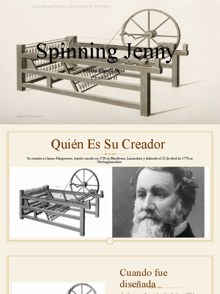 Spinning Jenny PDF Textiles Artes Textiles