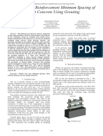 Modeling of The Reinforcement Minimum Spacing of