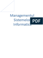 Managementul Sistemelor Informatice