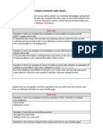 Primary Research Task Sheet With Audio TCW